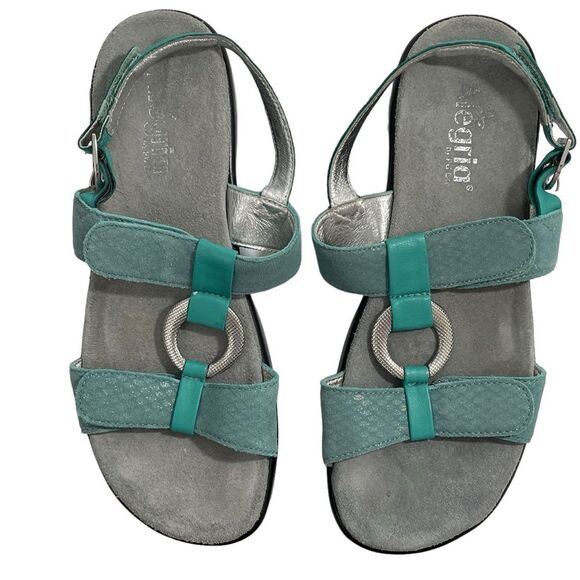 Alegria Sandal Julie Metallic Aqua Slingback Women’s Shoes Size US 10 | EU 40 - Picture 3 of 8